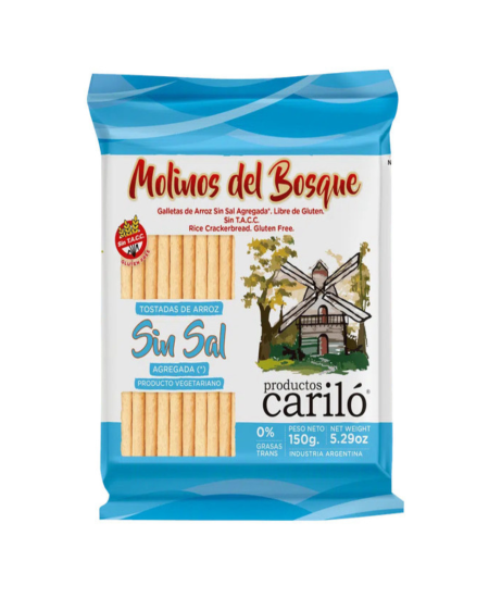 Tostadas de arroz SIN SAL - Molinos del Bosque