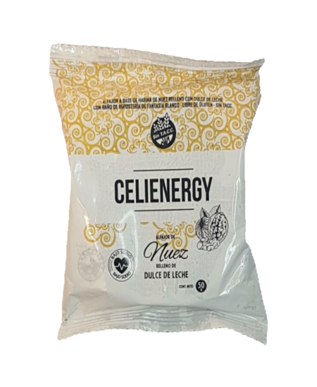 Alfajor de Nuez relleno de Dulce de Leche Celienergy