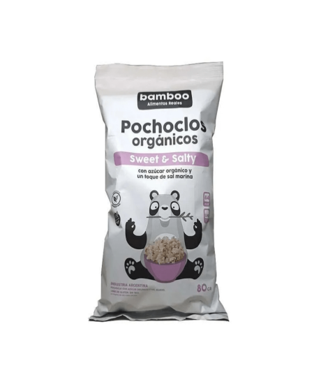 Pochoclos BAMBOO con azúcar orgánico y sal marina