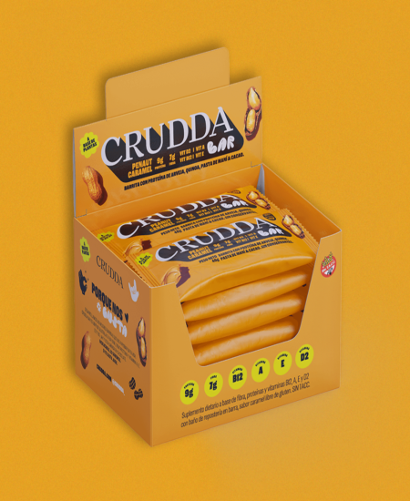 Caja X 10 CRUDDA peanut caramel